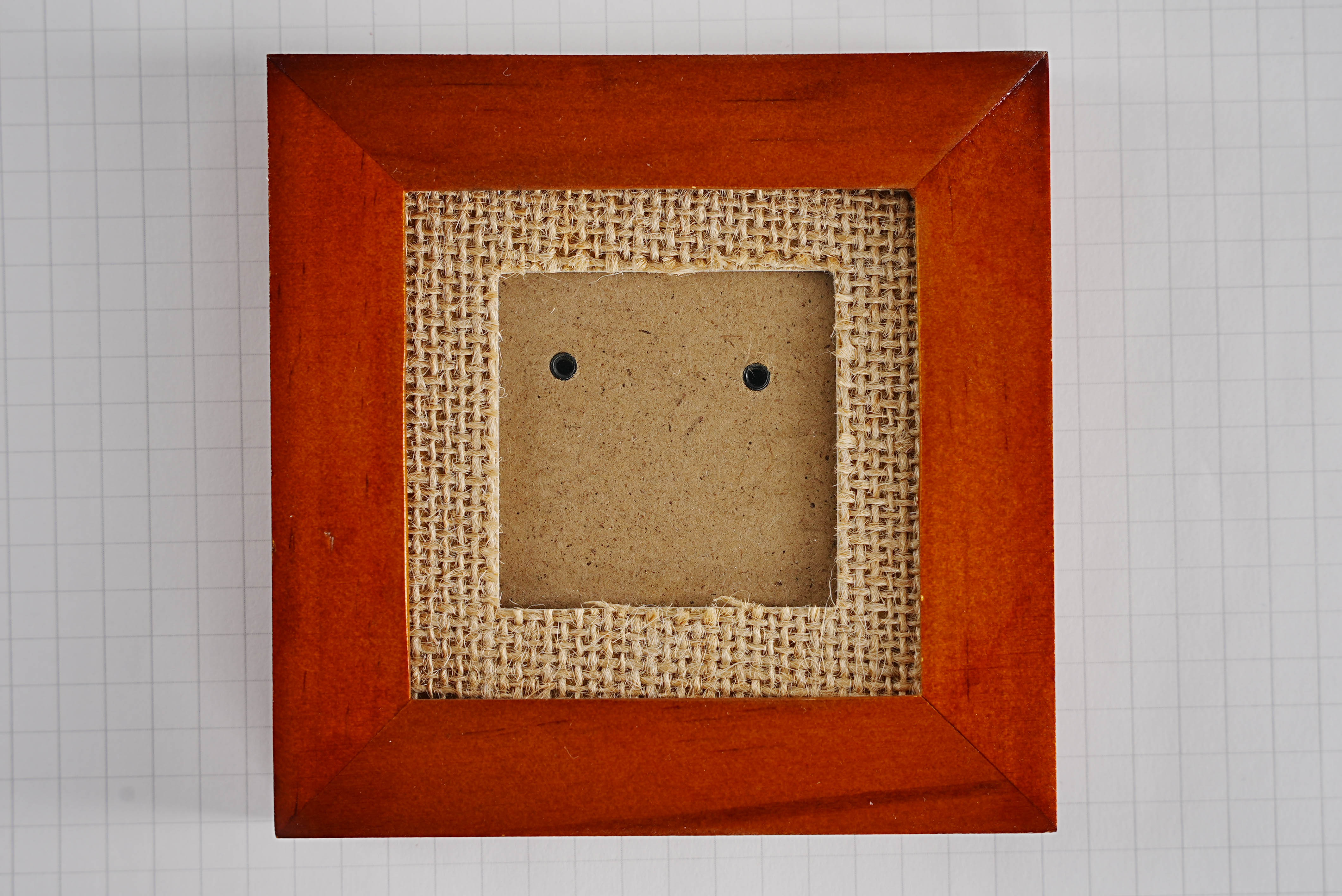 Rustic Burlap Wooden Frame